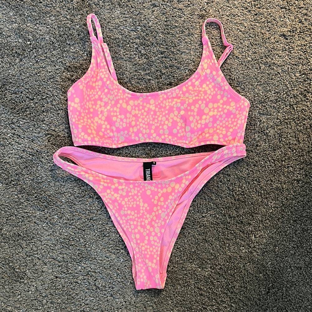 Triangl Swimwear Pink and Yellow Bikini